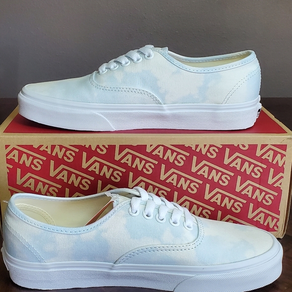 Vans Authentic Bleach Wash Ballad Blue Women Size 8, Men Size 6.5 - Picture 2 of 10
